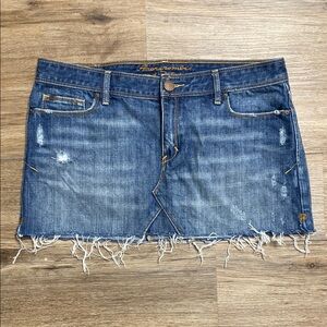 Abercrombie & Fitch Blue Mini Denim Jean Skirt